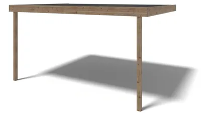 Immagine prodotto di Tettoia di terazzo in legno - 3.02x4.24m - impregnata - colore marrone