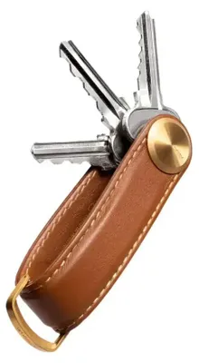 Produktbild von Orbitkey Key Organizer Pro Leather - Schlüsselorganizer Aus Leder Cedar