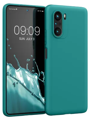 Produktbild von kwmobile Handyhülle für Xiaomi Mi 11i / Poco F3 Hülle - TPU Case - Kabelloses Laden - Schutzhülle Cover in Petrol matt