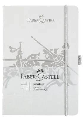 Produktbild von FABER-CASTELL Notizbuch kariert 80g/m² 194 Seiten grau