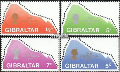 Produktbild von Briefmarken Gibraltar 1969 Mi 225-228 (kompl.Ausg.) postfrisch Verfassung