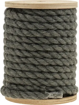 Produktbild von Juteband Jutekordel Ø7mm Anthrazit 5m für Dekoration, DIY, Geschenke - 100