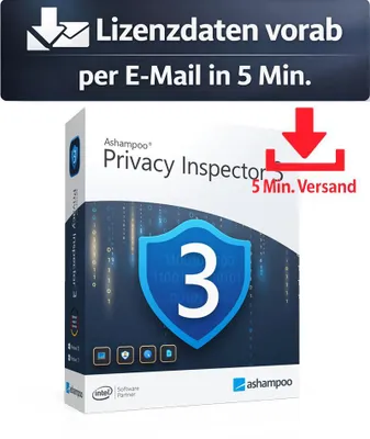 Produktbild von Ashampoo Privacy Inspector 3 (1 PC - Lifetime) ESD Antivirus Sicherheit 5 Min. Versand als Download per Mail