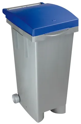Immagine prodotto di Bidone con ruote per raccolta differenziata 80 lt Tata ICS -  Blue