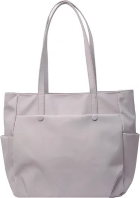 Produktbild von Geräumige Schultertasche aus strapazierfähigem Nylon – einfarbig, ideal zum Einkaufen und Reisen