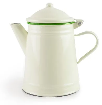 Immagine prodotto di Teiera smaltata con bordo verde 1l