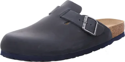 Produktbild von Rohde Damen Pantolette Clog Leder Schnalle robust kombifreundlich Alba 6073, Größe:39 EU, Farbe:Blau