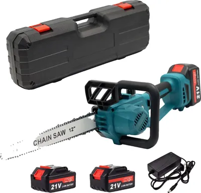 Immagine prodotto di Troncatrice a catena elettrica, motore brushless, potenza 1500W, 2 batterie