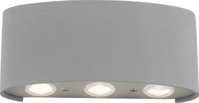 Produktbild von Paul Neuhaus LED Außenwandlampe CARLO Lichtaustritt nach oben und nach unten, IP54 spritz-staub Schutz silber Außenbereich, Innenbereich 9488-21