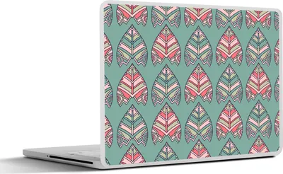 Produktbild von MuchoWow® Laptop Aufkleber Sticker Cover Muster - Tribal - Retro 32.5x23.5 cm - Sticker für Laptop - Selbstklebend