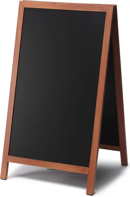 Produktbild von Showdown Kundenstopper  Kreidetafel Natura - 68x120cm - Holz - Hellbraun