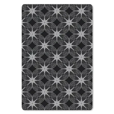 Produktbild von MuchoWow® Mauspad Mousepad Kompass - Muster - Schwarz und Weiß 18x27 cm - Mousepads - Maus Mat - Pad - Mausunterlage