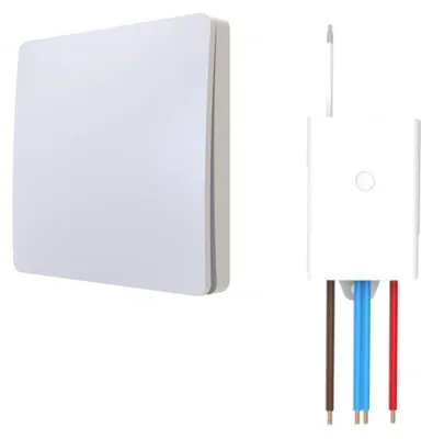 Produktbild von kalb | Funkschalter LED Beleuchtung 230V Taster Drahtlos Batterielos Weiß Schalter und Empfänger