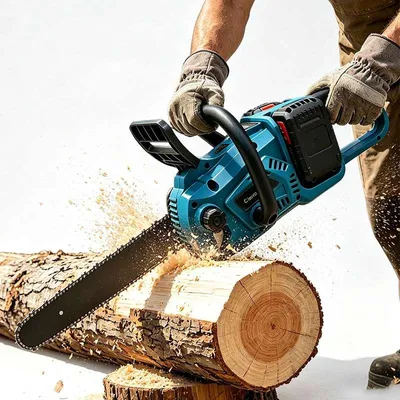 Produktbild von ZELURXX 16 Zoll Akku Kettensäge 36V Brushless Motor 2000W 2×4,0Ah Akku Elektrokettensäge Holzsäge