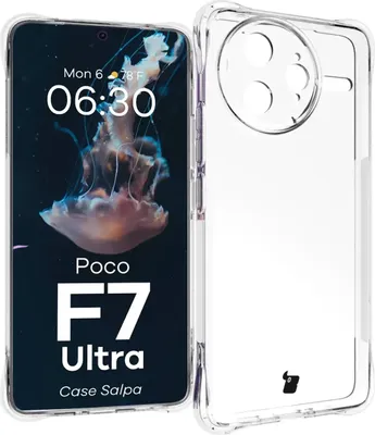 Produktbild von Mobiili tagakaas Bizon Poco F7 Ultra Salpa, läbipaistev