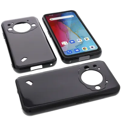 Produktbild von foto-kontor Hülle kompatibel mit Unihertz TickTock-S Schutzhülle schwarz Tasche Gummi TPU Handy Schutz Handytasche Handyhülle Smartphone Case Kantenschutz Eckenschutz