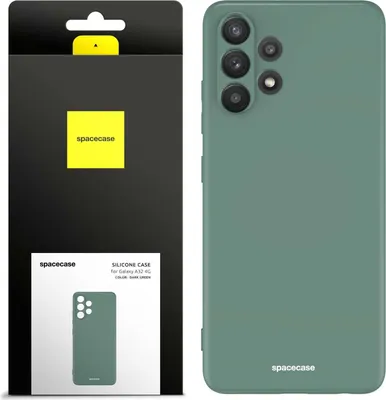 Image de Coque en silicone SPACECASE Coque en silicone pour Galaxy A32 4G Vert