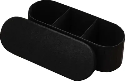 Image de Tabouret avec espace de rangement - Pouf pliable/repose-pieds - Rembourré - Supporte jusqu'à 299 kg - 38 x 38 x 28 cm - Noir