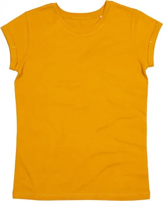 Produktbild von Mantis M81 | WomenŽs Roll Sleeve Damen T-Shirt - Farbe: Mustard - Größe: M