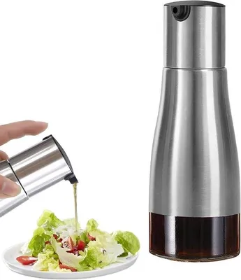 Obrázek produktu pro Skleněná nádoba na olej o objemu 320 ml na olej a ocet, sada dávkovačů do kuchyně a na grilování