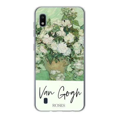 Produktbild von MuchoWow® Handyhülle Schutzhülle Hülle für Samsung Galaxy A10 Malerei - Blumen - Van Gogh Silikon Softcase Handy Hülle - Schutzhülle