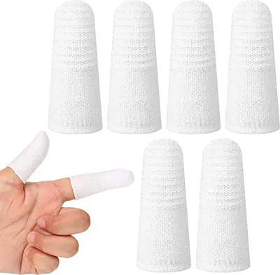 Produktbild von 6 Stück Hundezahnbürste,Hundezahnbürste für Kleine Hunde,Hunde Zahnbürste,Katzen Zahnbürste,Zahnbürste Hund,Fingerzahnbürste Hund,Strickgewebe,für Zahnpflege für Haustier,Anti-Plaque
