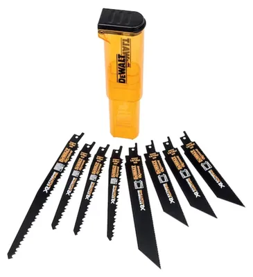 DEWALT Säbelsägeblatt-Set Mix 8-teilig Extreme Runtime+ mit Kassette