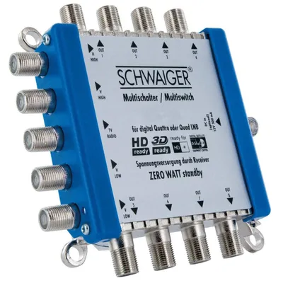 Produktbild von Schwaiger Multischalter 5/8 Sat Multiswitch 5 auf 8 Full HD Verteiler 715200