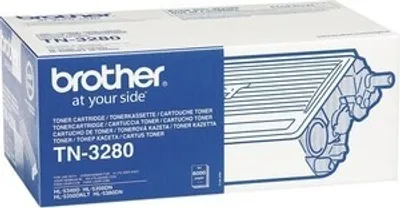 Produktbild von Brother TN3280 - Schwarz - original - Tonerpatrone - für Brother DCP-8070, HL-5340, 5350, 5370, 5380, MFC-8370, 8380, 8880, 8890