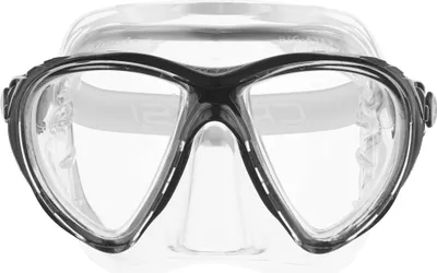 Produktbild von Cressi Big Eyes Evolution Crystal Mask - Revolutionäre Erwachsene Tauchmasken Crystal Silicone, Transparent/Schwarz, Einheitsgröße