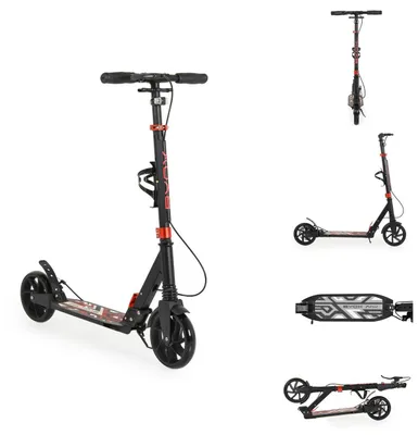 Produktbild von Byox Kinderroller Plexus klappbar Bremse Stoßdämpfer Flaschenhalter bis 100 kg black