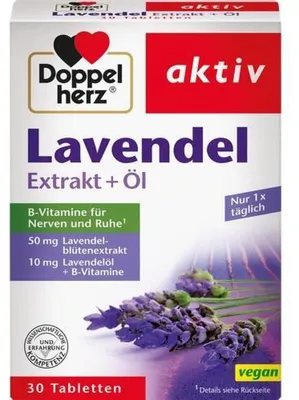 Produktbild von DOPPELHERZ Lavendel Extrakt+Öl Tabletten