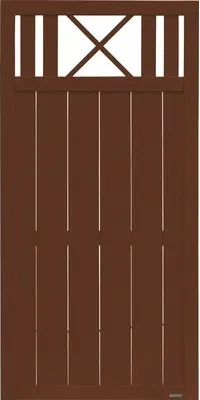 Produktbild von Zaun Teilelement Konsta Provence 90 x 180 cm braun