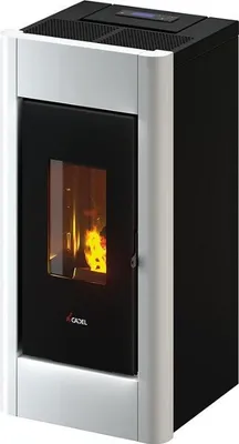 Produktbild von Cadel Pelletofen Sweet 7Air Metall Weiß 7 kW Pellet Air Kamin Kaminofen