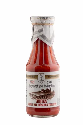 Produktbild von Adjika mit frischen Tomaten aus Georgien
