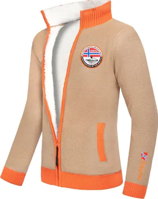 Produktbild von Nebulus Norweger Strickjacke mit Teddyfell STORY Herren, lässige Jacke , vielseitig , P5580 - Herren, beige, XXL