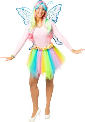 Produktbild von Tutu Tüllrock Candy bunt Pastellfarben, Groesse:S/M