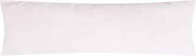 Produktbild von Fleece Winter Seitenschläferkissen Bezug in 40x145cm - Weiß - flauschig weich und warm, kuschelig - 1 Stück (W-40x145cm-Weiß)