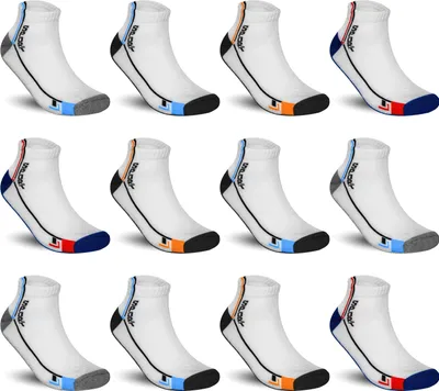 Produktbild von TEXEMP Sneaker Socken Herren & Damen 12 Paar Mehrfarbig Baumwolle | B5 - 39-42 - 12er Pack