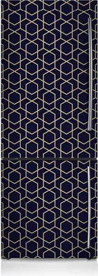 Produktbild von Kühlschrankfolie Aufkleber Kühlschrankmagnete Dekoration Kühlschrankfolie 60x190 cm - Goldenes Muster