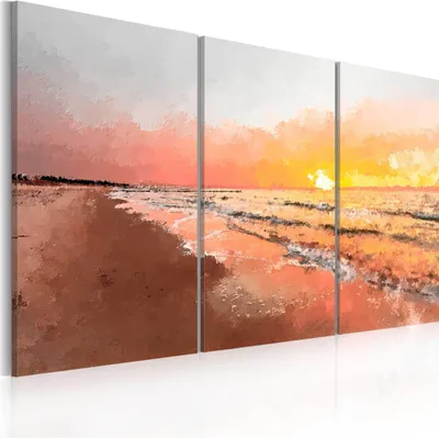 Produktbild von Modernes Wandbild 020112- 12 (120x80) - 3 Teilig Bilder Fotografie auf Vlies Leinwand Foto Bild Dekoration Wand Bilder Kunstdruck Landschaft