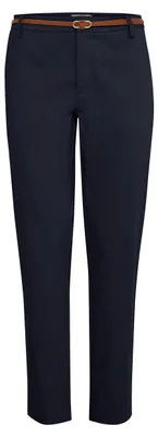 Immagine prodotto di Omgoods - Pantaloni chino da donna con cintura e tasche