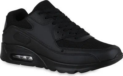 Produktbild von VAN HILL Herren Laufschuhe Sportschuhe Sportlich Profil-Sohle Schnür-Schuhe 841401, Farbe: Schwarz, Größe: 42