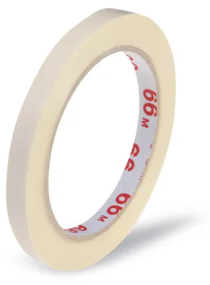 Produktbild von 1x Klebeband Markierungsband Beutelverschluss PVC 9mm x 66m  transparent