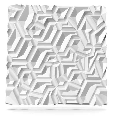 Immagine prodotto di DECCART | Pannelli per soffitto 3D e pannelli per pareti bianchi | Soffitti decorativi in schiuma di Casetone Opale | 60cm x 60cm | 0,36 m²