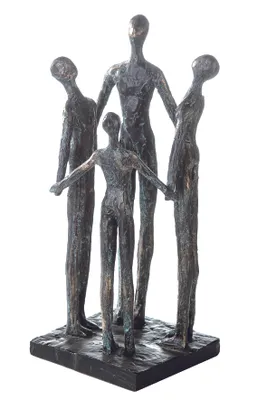 Image de Casablanca Skulptur, "Group", Gruppe, Kunstharz, bronzefarben, , L. 12 cm, B. 12 cm, H. 30 cm 59901