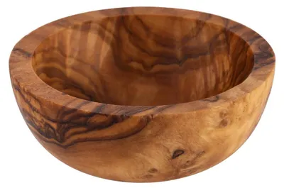 Produktbild von APS 1024 Schale, 4er Set OLIVE aus Olivenholz Ø 6 cm, Höhe 2 cm, naturbedingte Abweichung in Form, Maserung und Größe