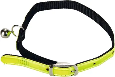 Zdjęcie produktu dla Beeztees - Obroża dla kota - nylon - żółta - 32x1x0,2 cm