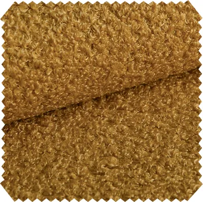 Produktbild von novely® CENTRO Bouclé Möbelstoff Kuschelweich Voluminös Waterstop Polsterstoff | Meterware | 1lfm - Farbe: 08 Senfgelb