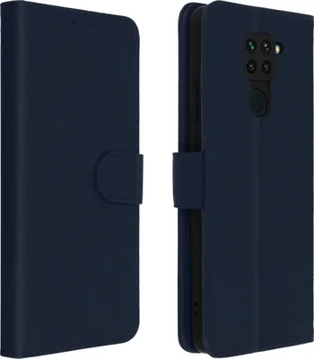 Produktbild von Avizar, Klappetui aus Kunstleder für Xiaomi Redmi Note 9, Blau